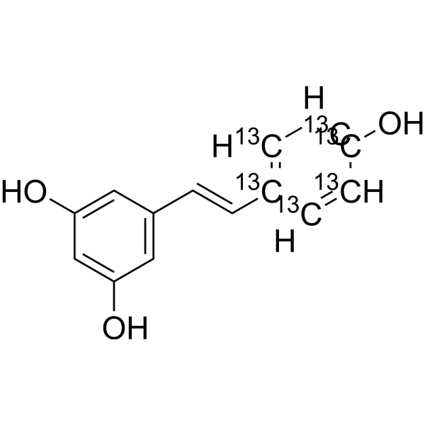 Resveratrol-(4-Hydroxyphenyl)-13CN6 (Resveratrol-13C6) 1185247-70-4
